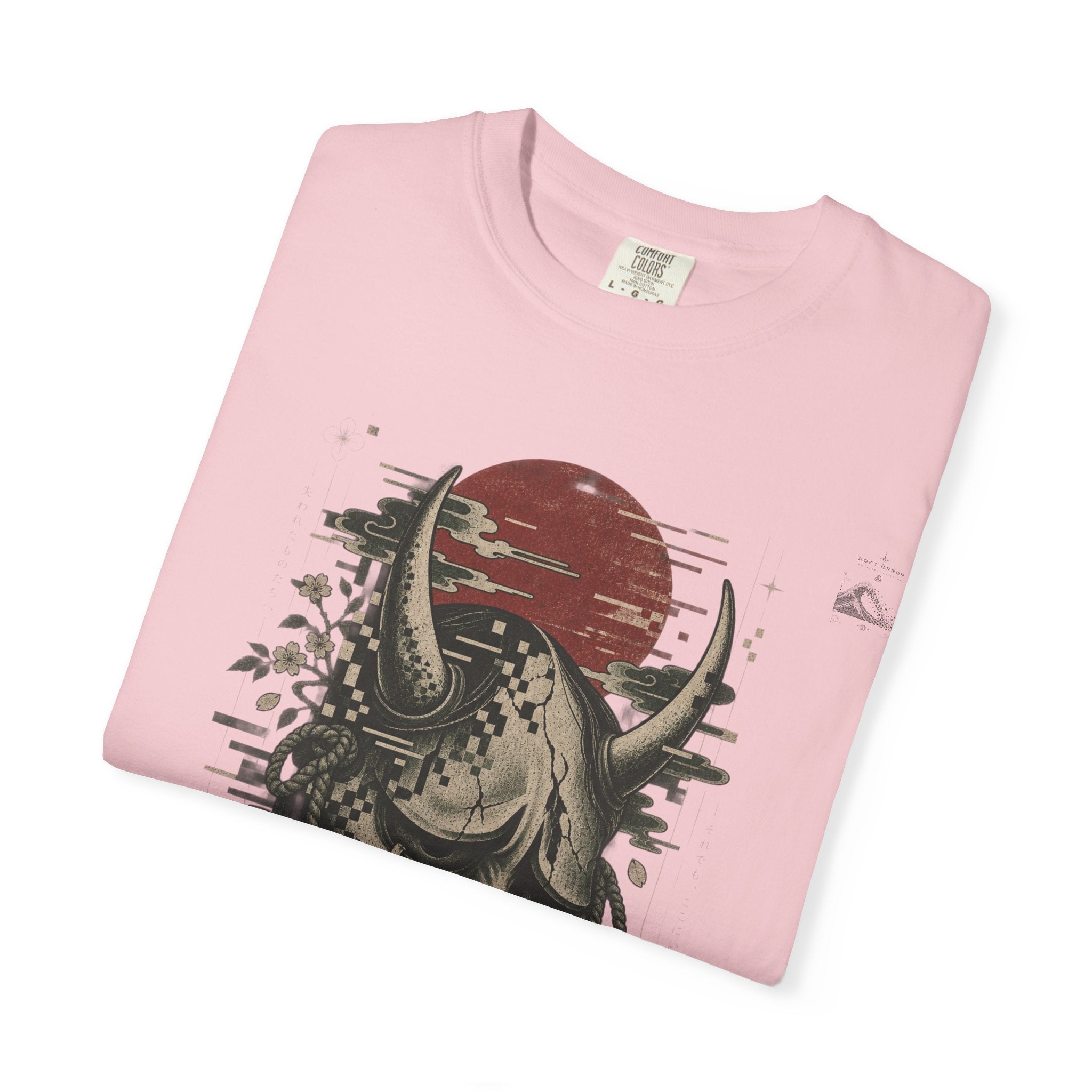 Sad Oni Mask T-Shirt | Soft Error Voxel Series
