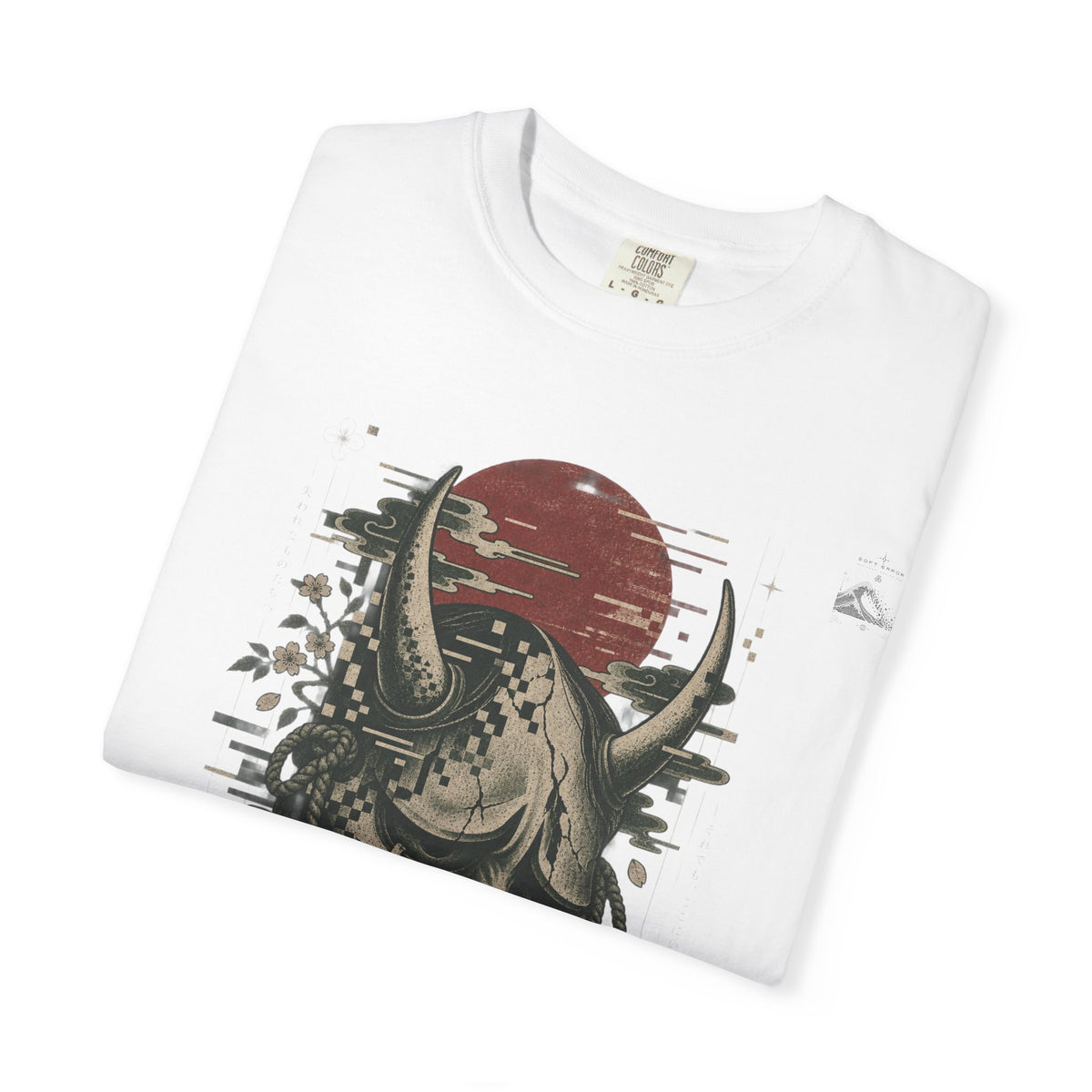 Sad Oni Mask T-Shirt | Soft Error Voxel Series