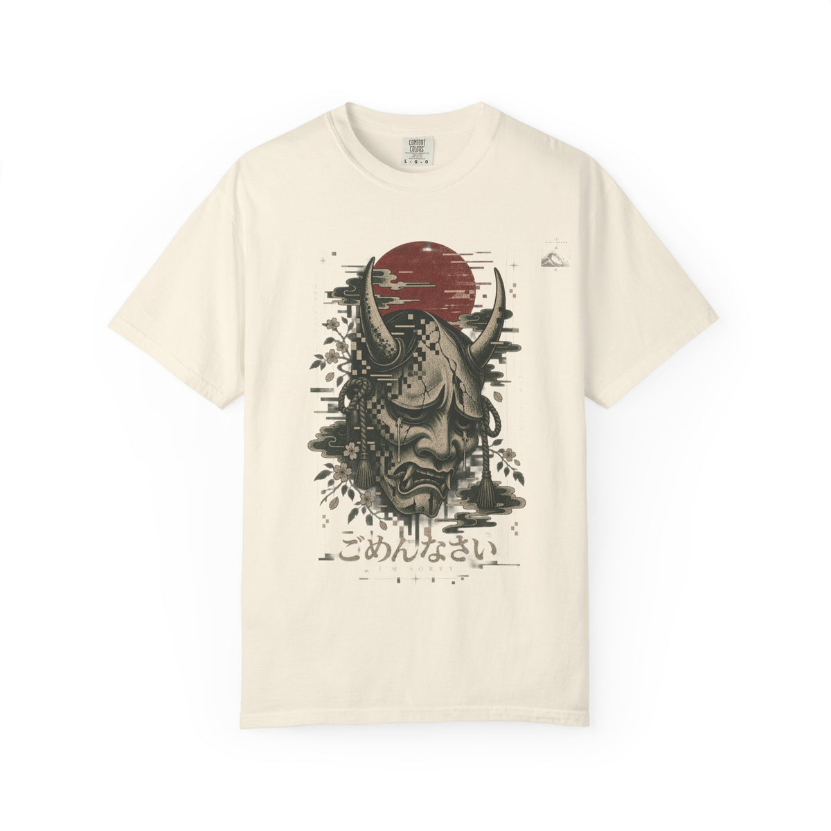 Sad Oni Mask T-Shirt | Soft Error Voxel Series