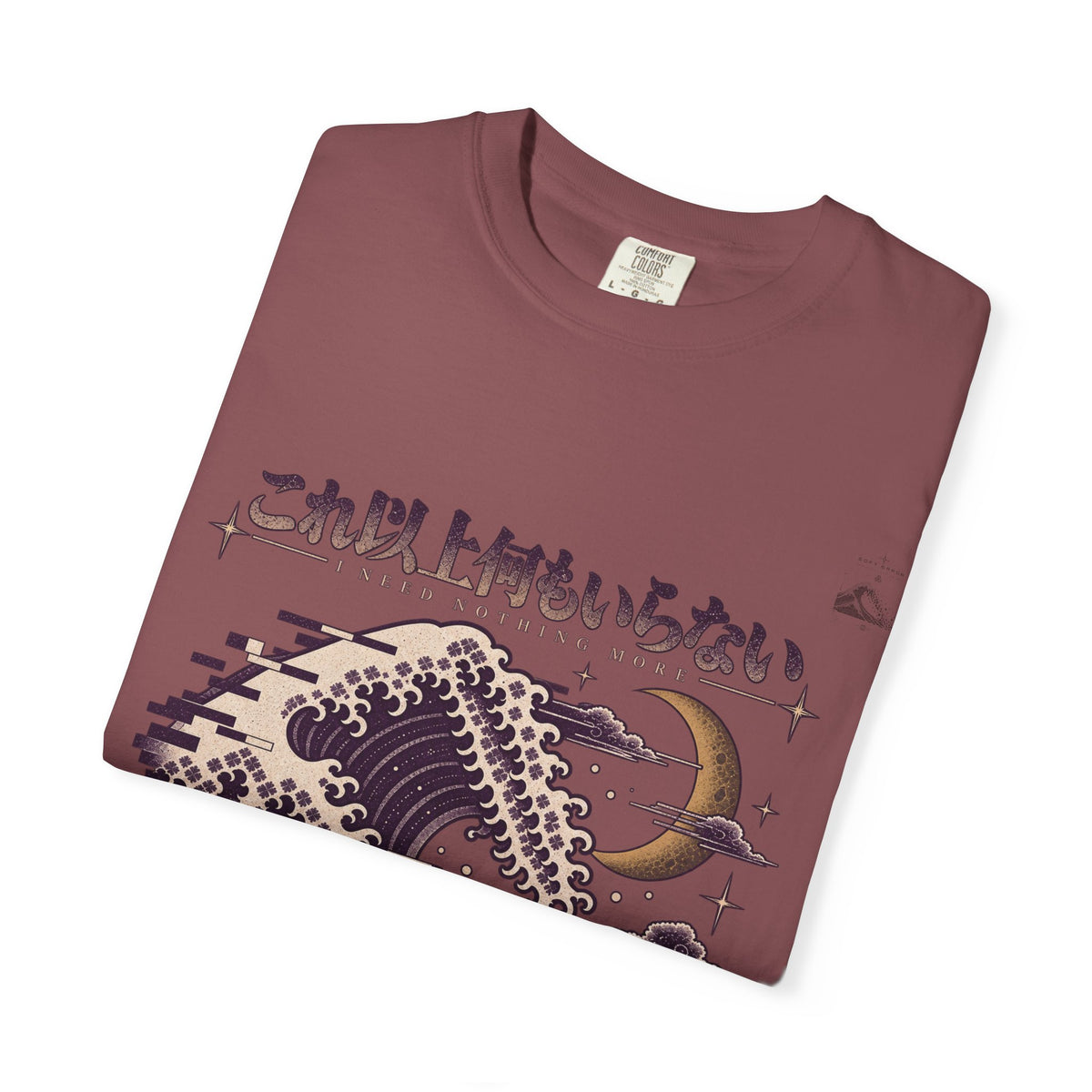 Violet Moon Pixel Tide T-Shirt | Soft Error Voxel Series