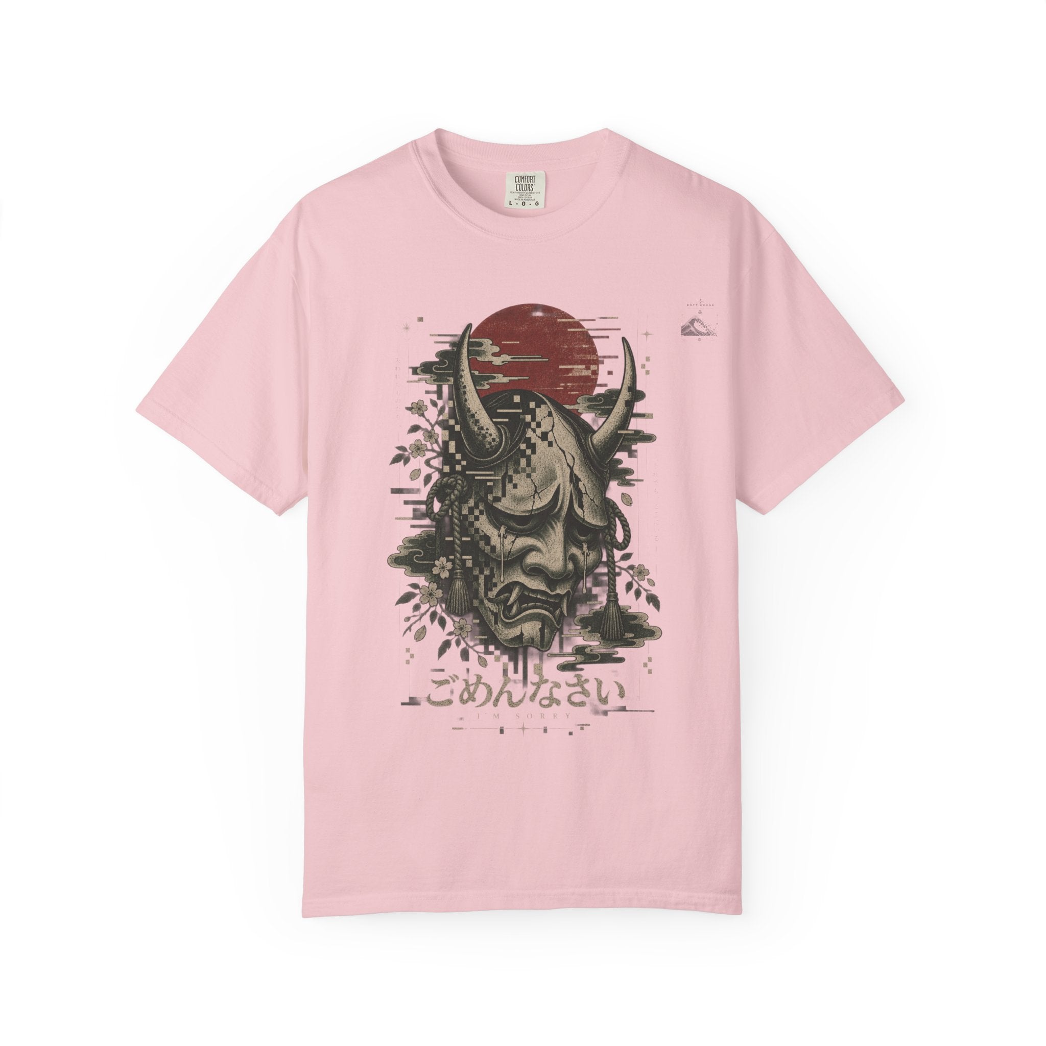 Sad Oni Mask T-Shirt | Soft Error Voxel Series