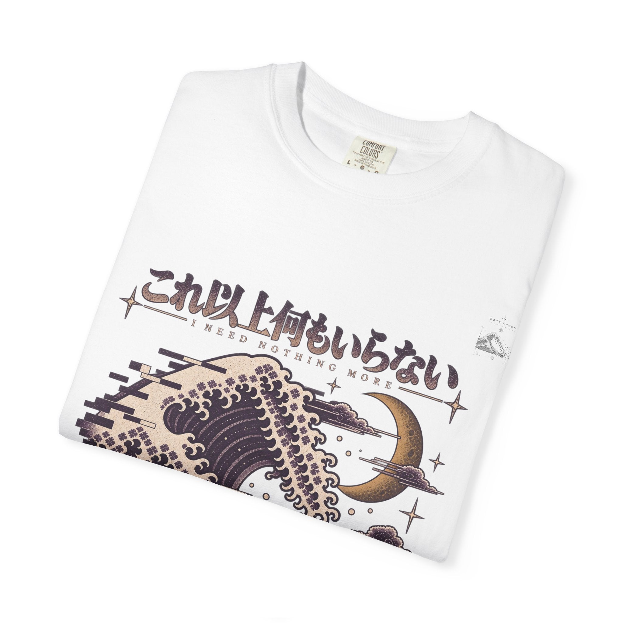 Violet Moon Pixel Tide T-Shirt | Soft Error Voxel Series