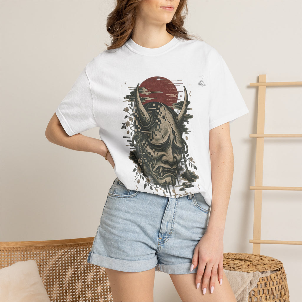 Sad Oni Mask T-Shirt | Soft Error Voxel Series