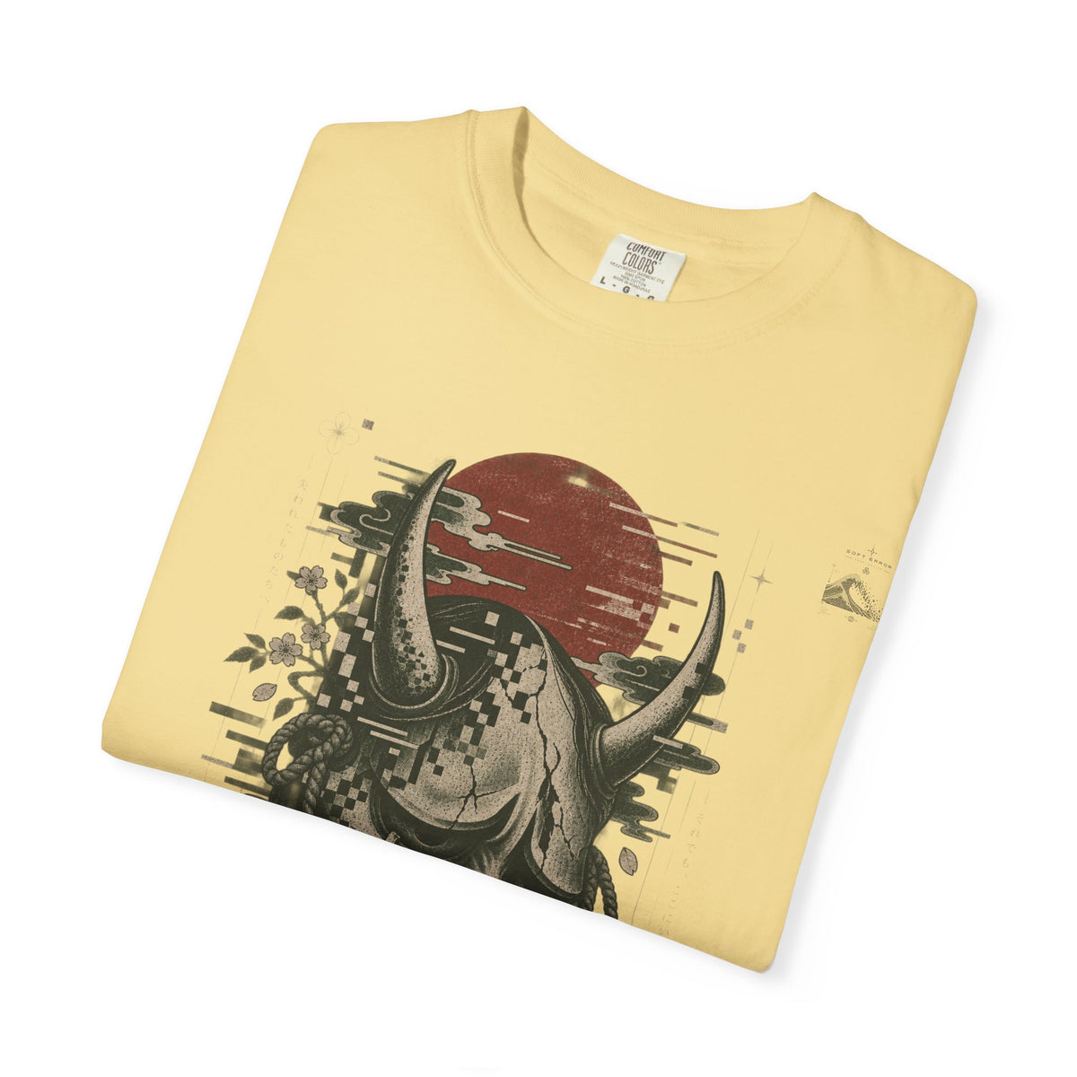 Sad Oni Mask T-Shirt | Soft Error Voxel Series