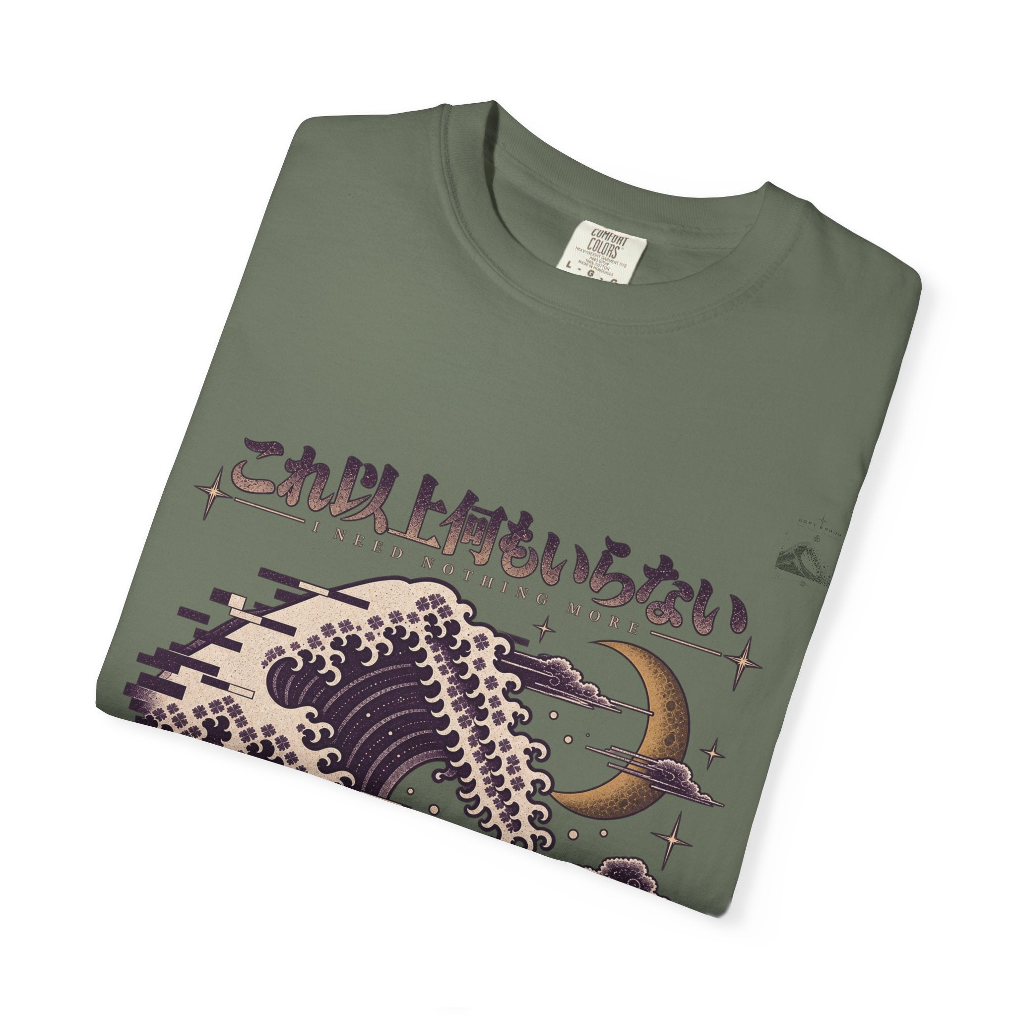 Violet Moon Pixel Tide T-Shirt | Soft Error Voxel Series