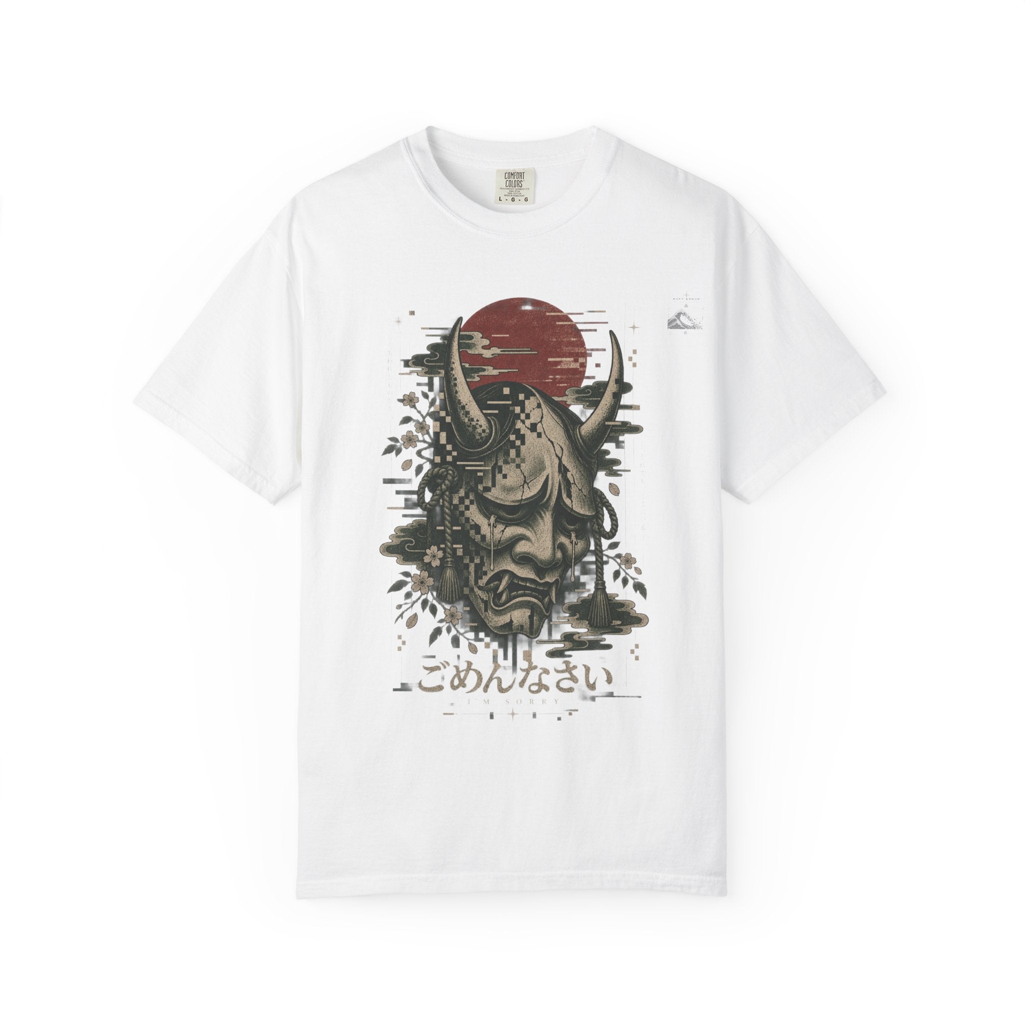 Sad Oni Mask T-Shirt | Soft Error Voxel Series