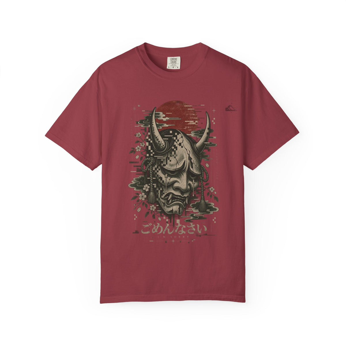 Sad Oni Mask T-Shirt | Soft Error Voxel Series