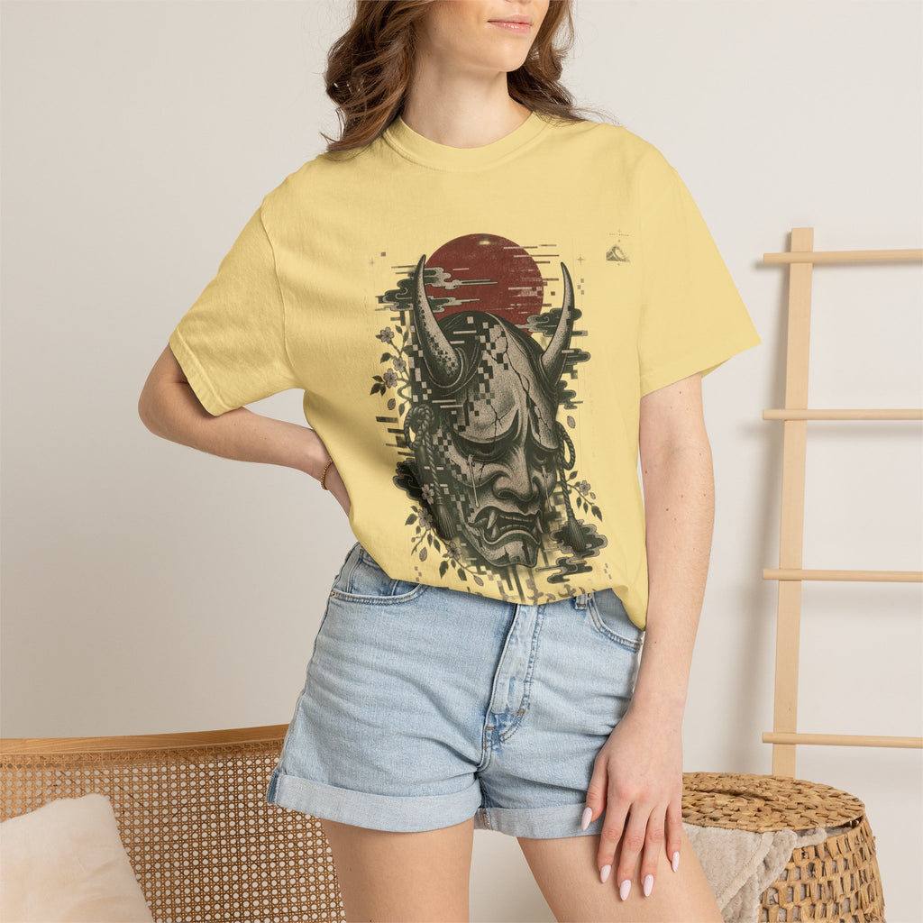 Sad Oni Mask T-Shirt | Soft Error Voxel Series