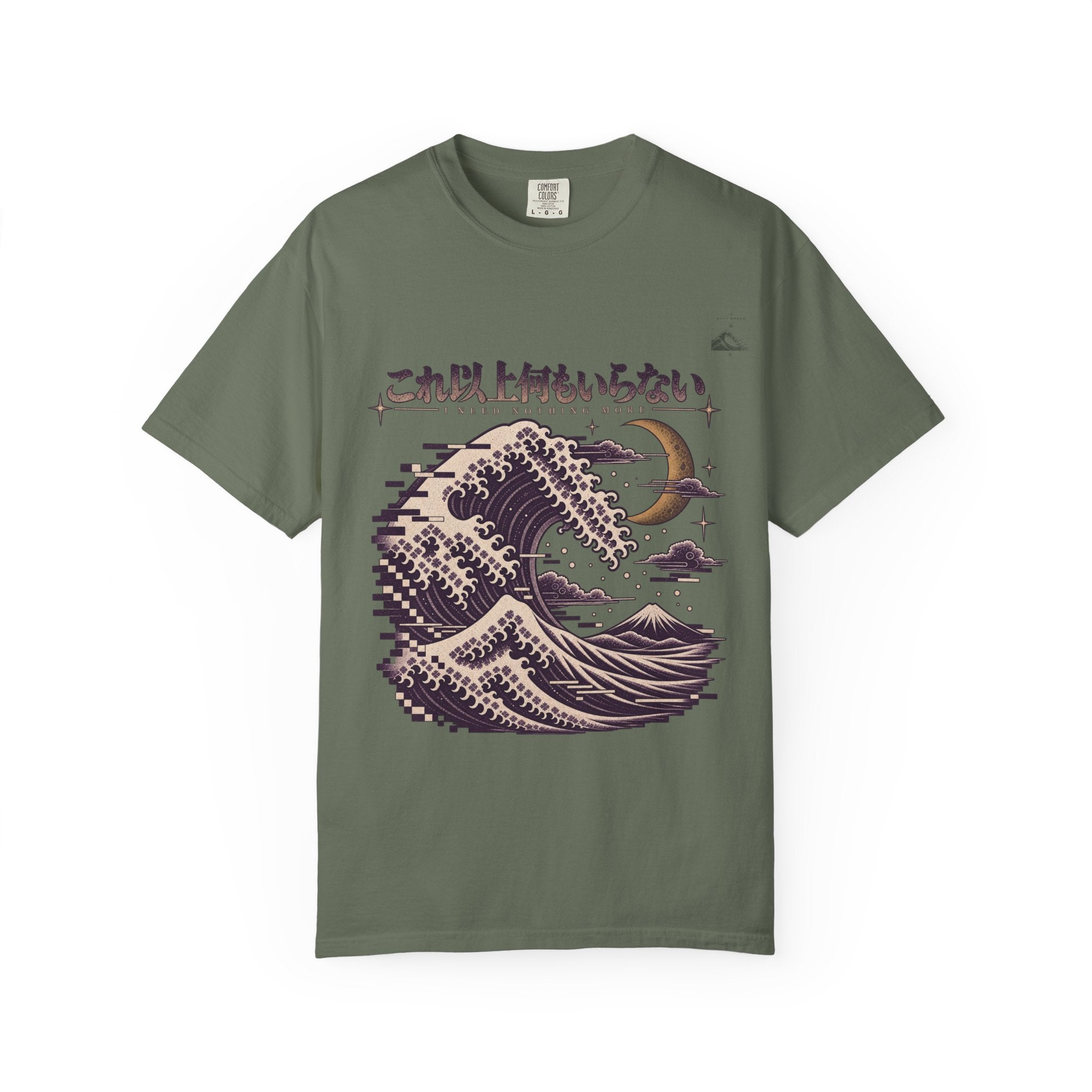 Violet Moon Pixel Tide T-Shirt | Soft Error Voxel Series