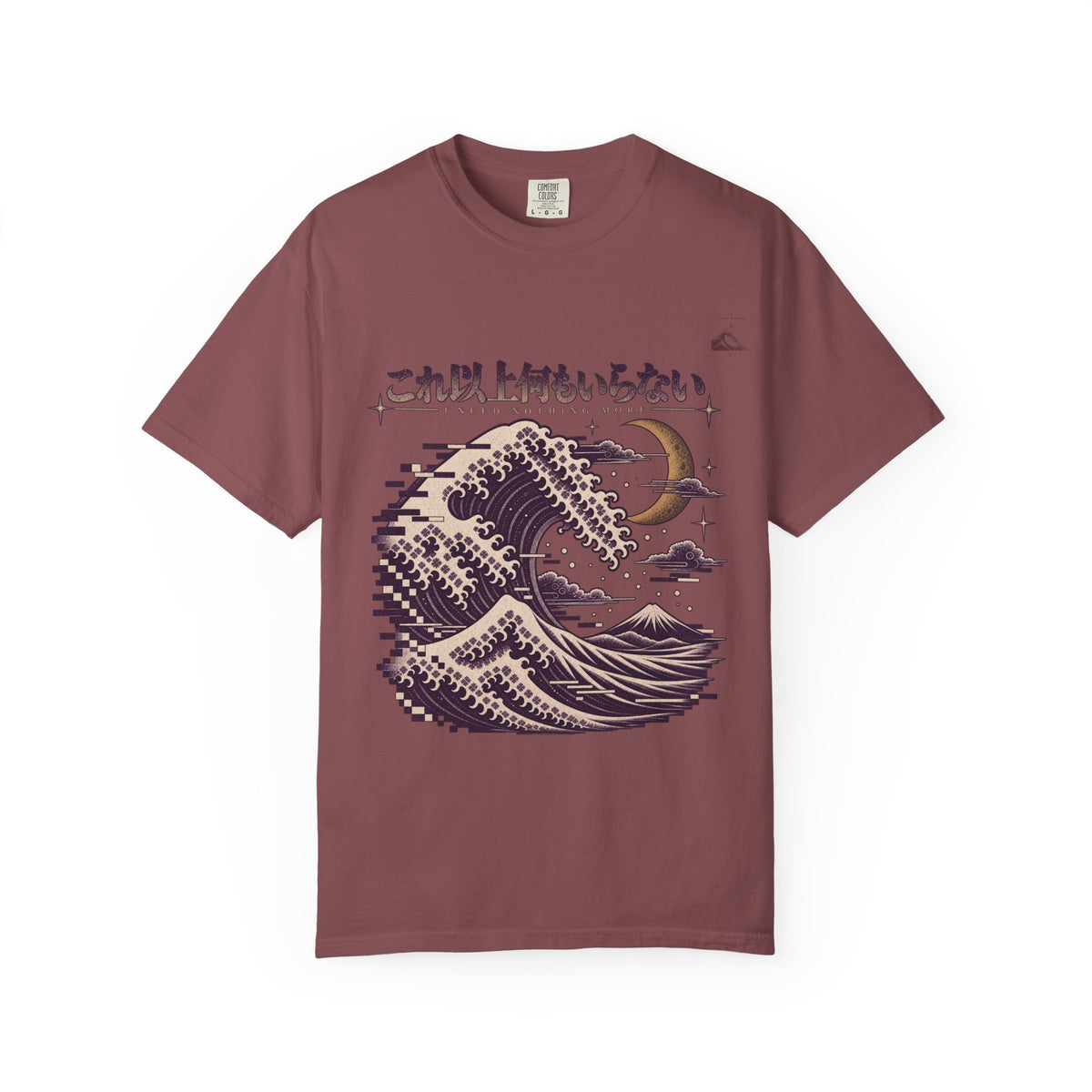 Violet Moon Pixel Tide T-Shirt | Soft Error Voxel Series